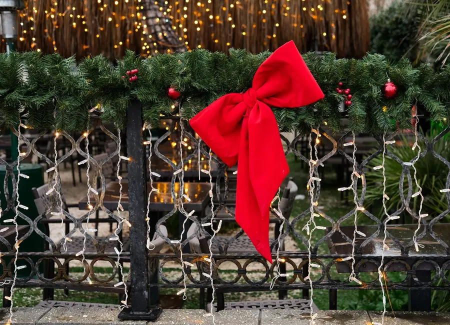 Décoration de Noël chaleureuse et lumineuse