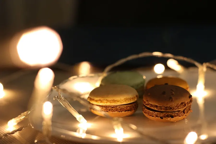 Assiette de macarons gourmands